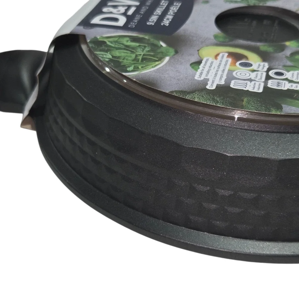 D&W Deane And‎ White Cookware 9.5in Frying Pan Skillet Nonstick Interior Black